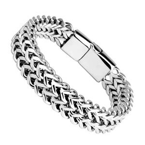 Silver Men's Chain Bracelet
